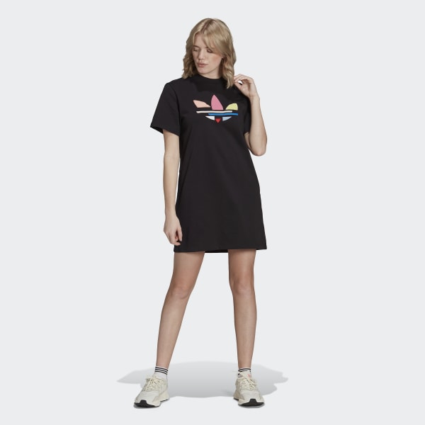Adidas tee dress black shop