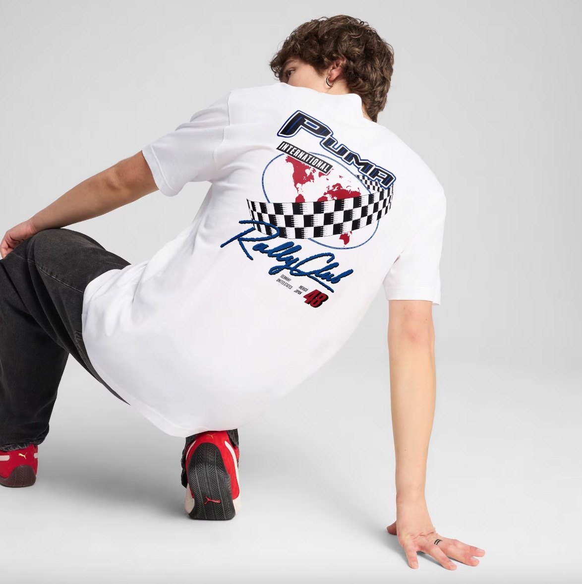 PUM GRAPHICS PUMA MOTO RELAXED TEE WHITE