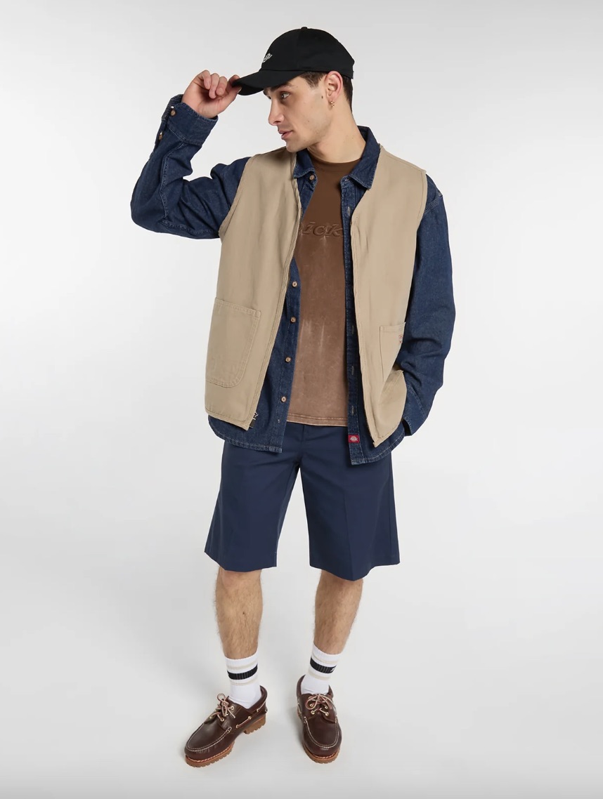 CANVAS SUMMER VEST DESERT SAND