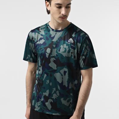 THE NORTH FACE  NTF M MA 24/7 S/S TEE AOP DEEP NORI LIGHT SHOW