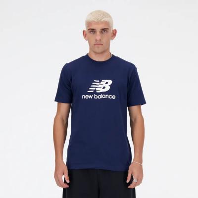 NEW BALANCE NEW NEW BALANCE STACKED LOGO T-SHIRT - NB NAVY (428)