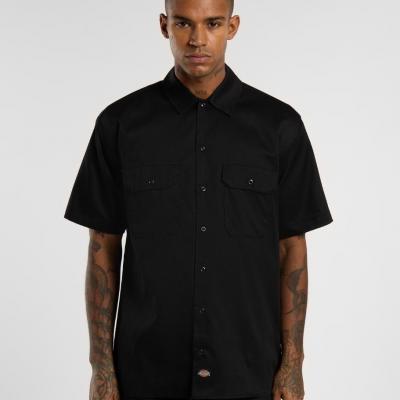 DICKIES WORK SHIRT SS REC BLACK
