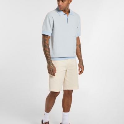 DICKIES ROCKY KNIT POLO SS WHITECAP GRAY