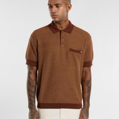 DICKIES ROCKY KNIT POLO SS OAK BUFF
