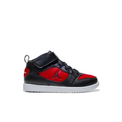 JORDAN JORDAN JORDAN COURT CONNECT MID (PS) BLACK/BLACK-GYM RED-WHITE
