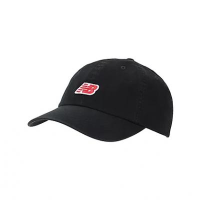 NEW BALANCE NEW 6 PANEL NB PATCH LOGO HAT - BLACK