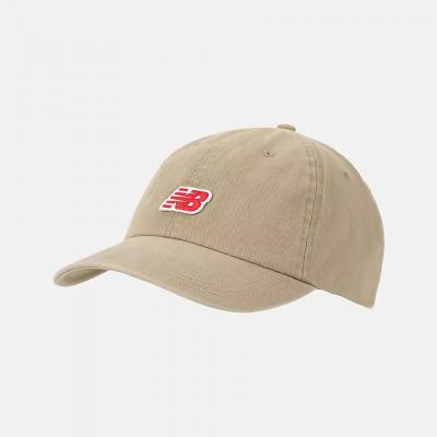 NEW BALANCE NEW 6 PANEL NB PATCH LOGO HAT - STONEWARE