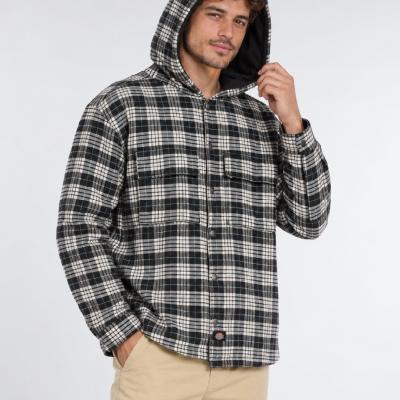 DICKIES Laughlin Hooded Flannel Shacket