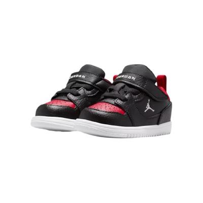 JORDAN JRD JORDAN COURT CONNECT LOW (TD) BLACK/WHITE-GYM RED