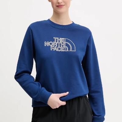 THE NORTH FACE  NTF W DREW PEAK LIGHT CREW ESTATE BLUE/WHITE DUNE