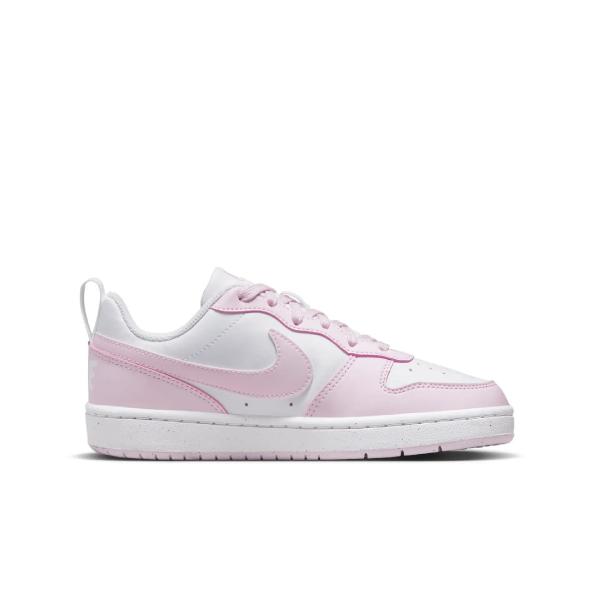 NIKE NIK NIKE COURT BOROUGH LOW RECRAFT WHITE/PINK FOAM