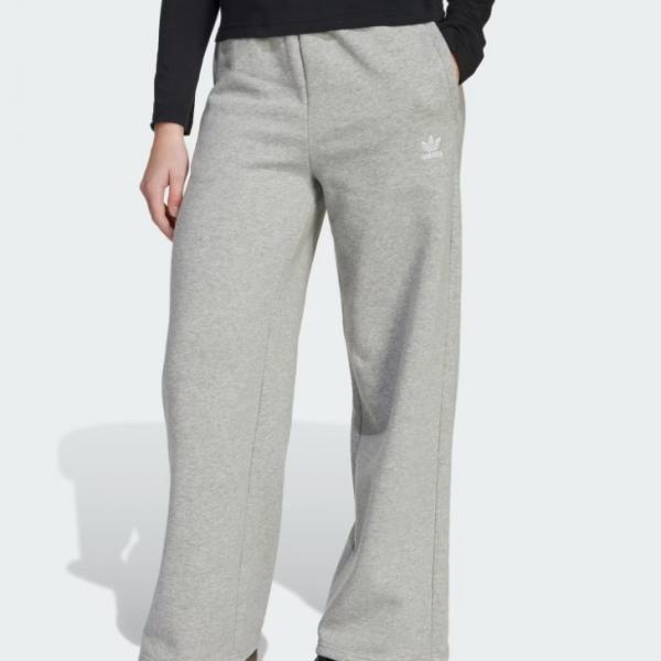 ADIDAS AOR WIDE LEG PANTS MGREYH/WHITE