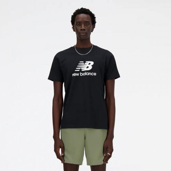 NEW BALANCE NEW NEW BALANCE STACKED LOGO T-SHIRT - BLACK (001)