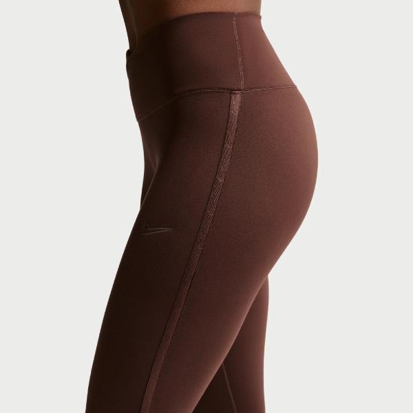 NIKE NIK W NK DF ONE HR TIGHT USM GLS LT CHOCOLATE
