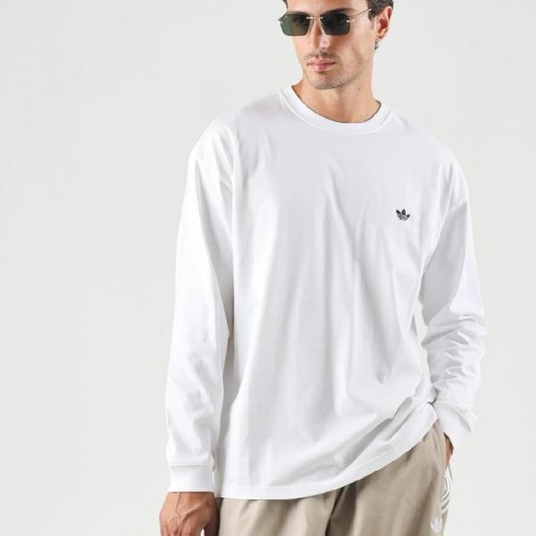 ADIDAS AOR ESS LS TEE WHITE