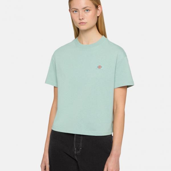 DICKIES OAKPORT BOXY SS TEE ICEBERG GREEN