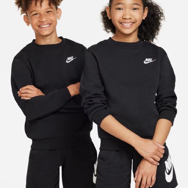 NIKE NIK K NSW CLUB FLC CREW LS LBR