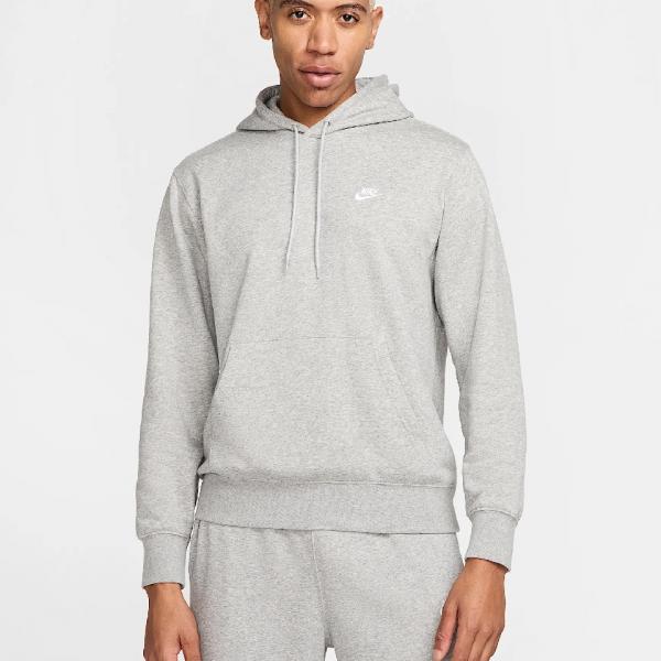 NIKE NIK NIKE CLUB DK GREY HEATHER/LT SMOKE GREY/WHITE