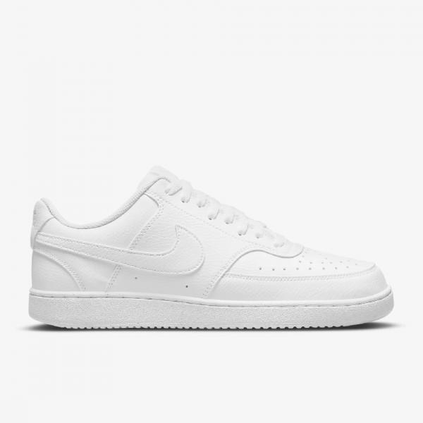 NIKE NIK NIKE COURT VISION LOW NEXT NATURE WHITE/WHITE-WHITE