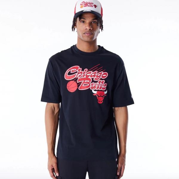 NEW ERA  NEE NBA SCRIPT OS TEE CHIBUL BLKFDR BLACK
