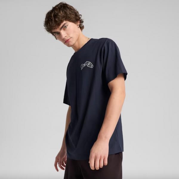 PUMA PUM GRAPHICS PUMA HOTEL RELAXED TEE BLUE
