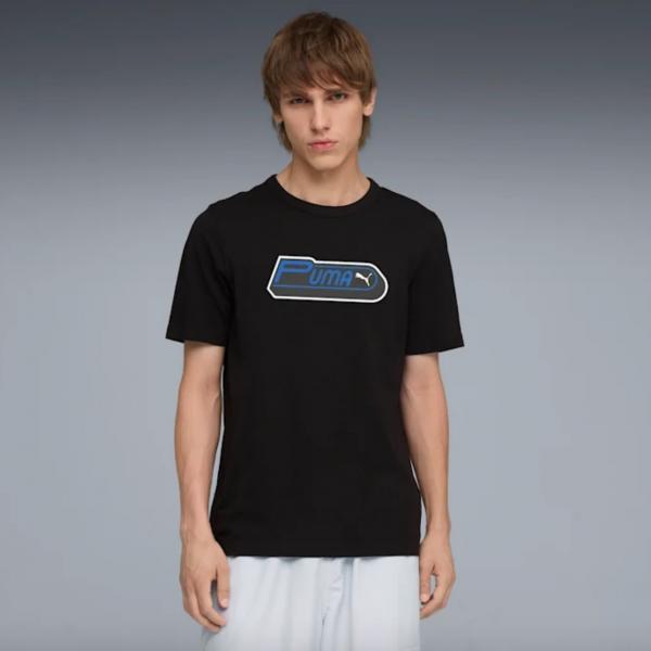 PUMA PUM FUTURE.PUMA.ARCHIVE GRAPHIC TEE BLACK