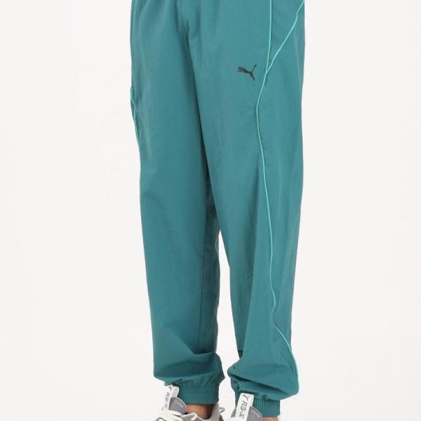 PUMA PUM PUMA SPORT WOVEN TRACK PANTS EMERALD ICE