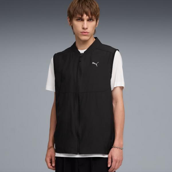 PUMA PUM PUMATECH WOVEN GILET PUMA BLACK
