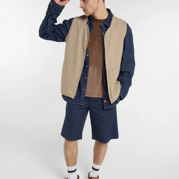 DICKIES CANVAS SUMMER VEST DESERT SAND