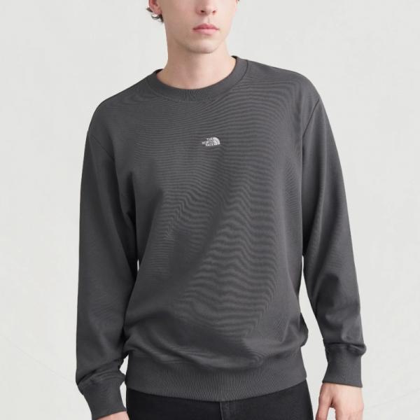 THE NORTH FACE  NTF U ESSENTIAL LIGHT RELAXED CREW ANTHRACITE GREY