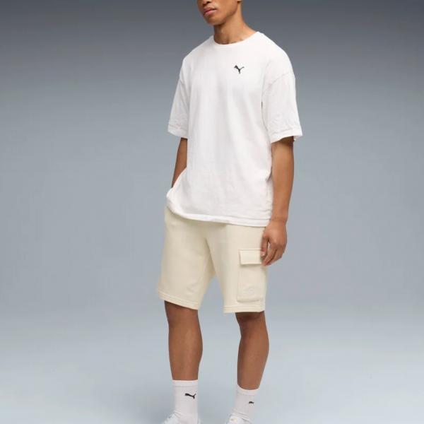 PUMA PUM ESS NO. 1 LOGO CARGO SHORTS 10 TR ALPINE SNOW